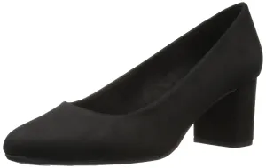 Easy Street Women's Proper Pump, Black Suede, 10