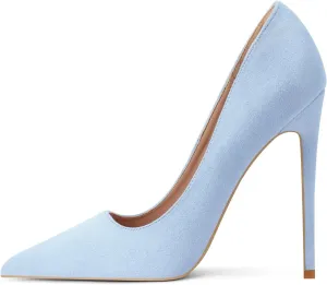 Elisabet Tang High Heels, Women Pumps Pointed Toe Stilettos 4.7 inch/12cm Sexy Heels Party Shoes
