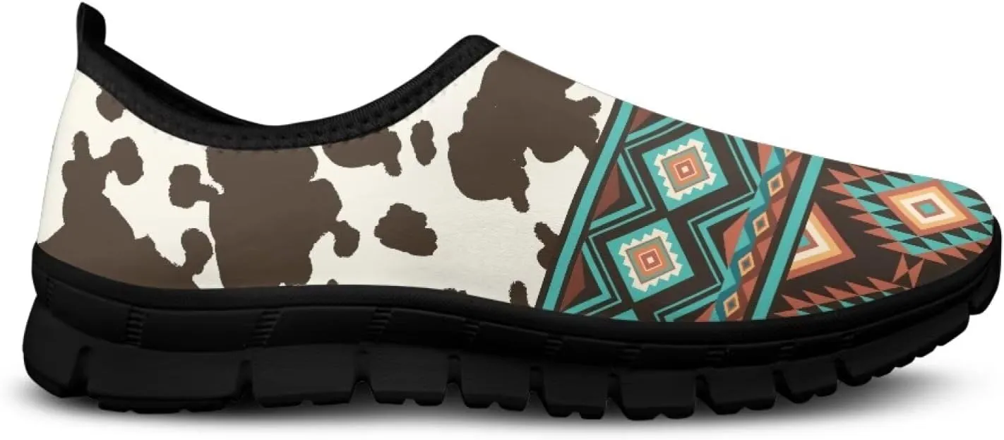 Ethnic Tribe Slip On Shoes for Men,Women Comfortable Leisure Slippers Elastic Black Outsole Walking Sneaker