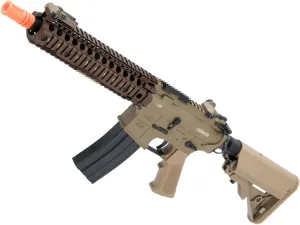 Evike Airsoft - EMG Daniel Defense Licensed DD MK18 MOD 1 B.R.S.S. Recoil EBB AEG Airsoft Rifle (Color: Tan)