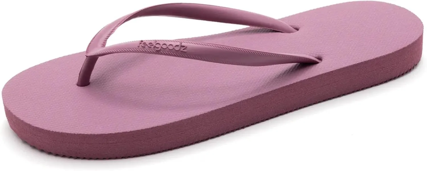 Feelgoodz Women's Slimz Core Natural Rubber Flip Flops