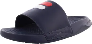 Fila Big Logo Slide Mens Shoes Size 7, Color :Navy/White/Red