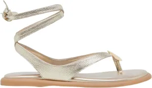 Flat Sandals for Women Strappy Sandals Comfortable Dressy Beach Flip Flop Slides Thong Sandals for Women with Metal Circular