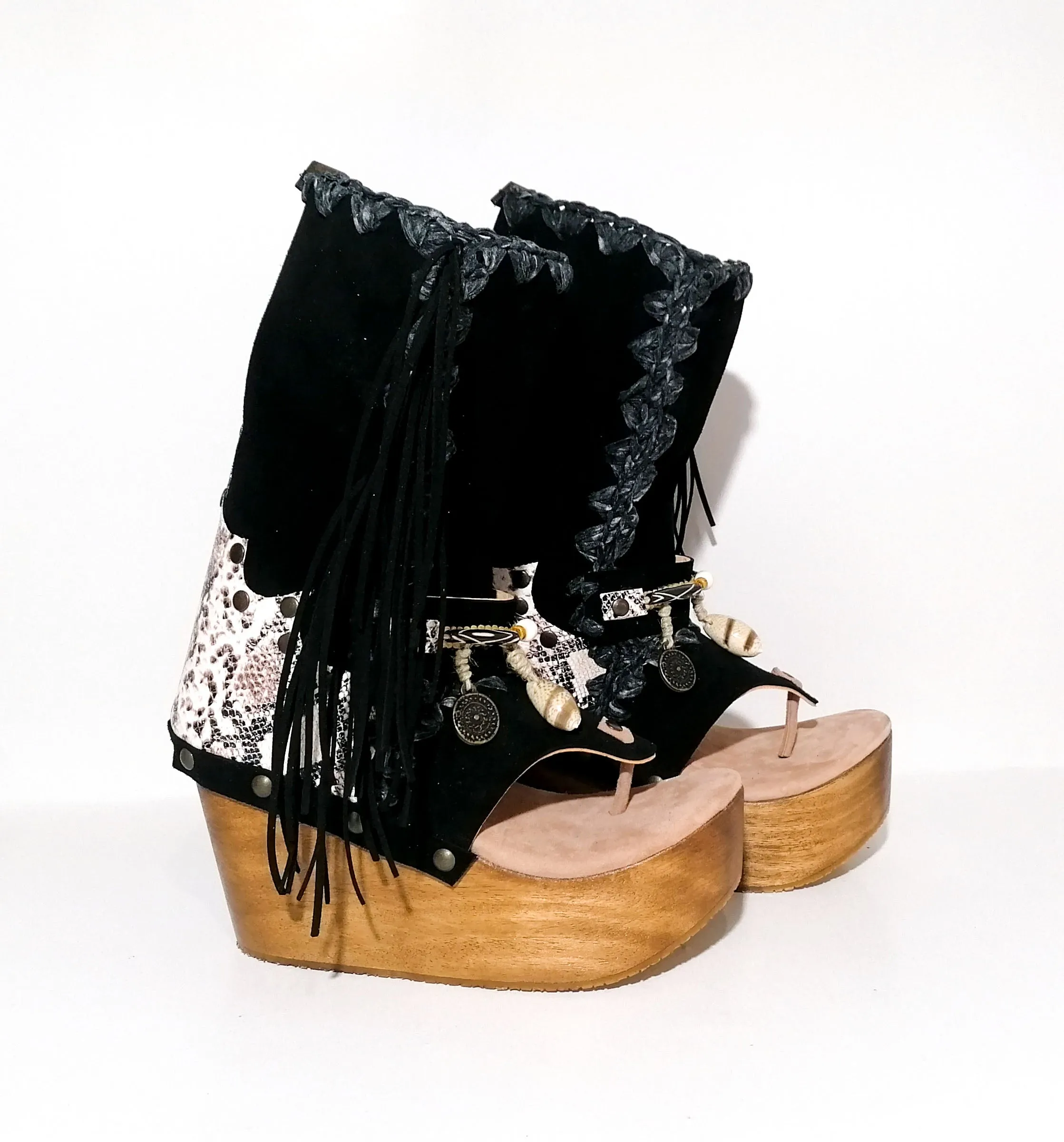 Flip Flop Black Boots