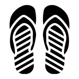 Flip Flop Glyph Icon