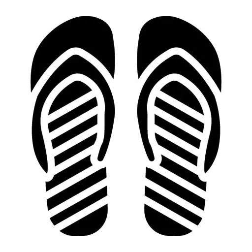 Flip Flop Glyph Icon