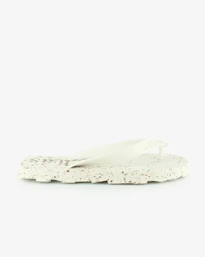 Flos Recycled Rubber Flip Flops | White