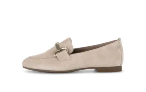 GABOR - 45.211.12 FLAT LOAFER - BEIGE SUEDE