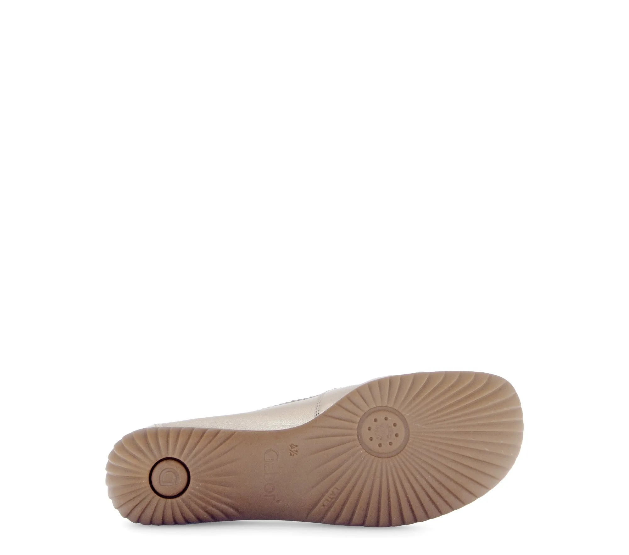 GABOR - 66.090.82 FLAT LOAFER - GOLD/CREAM