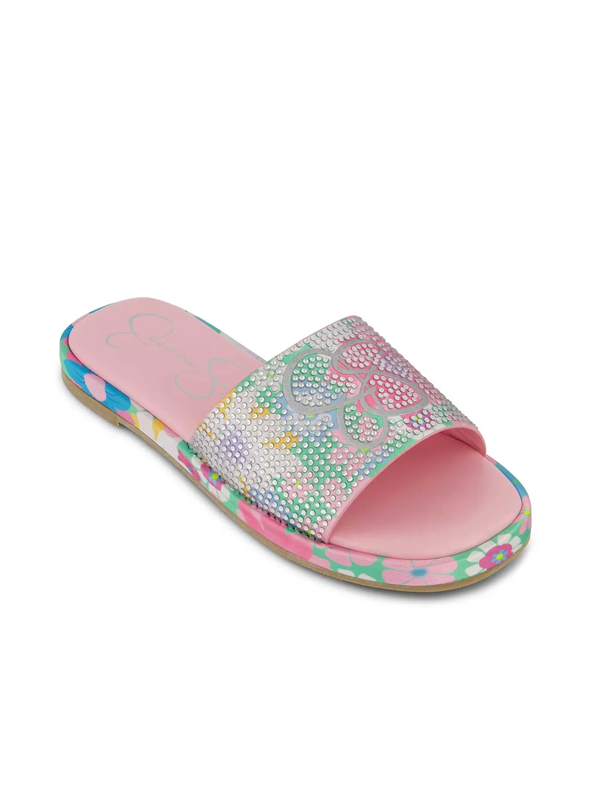 Girls' Sora Logo Slippers in Blue