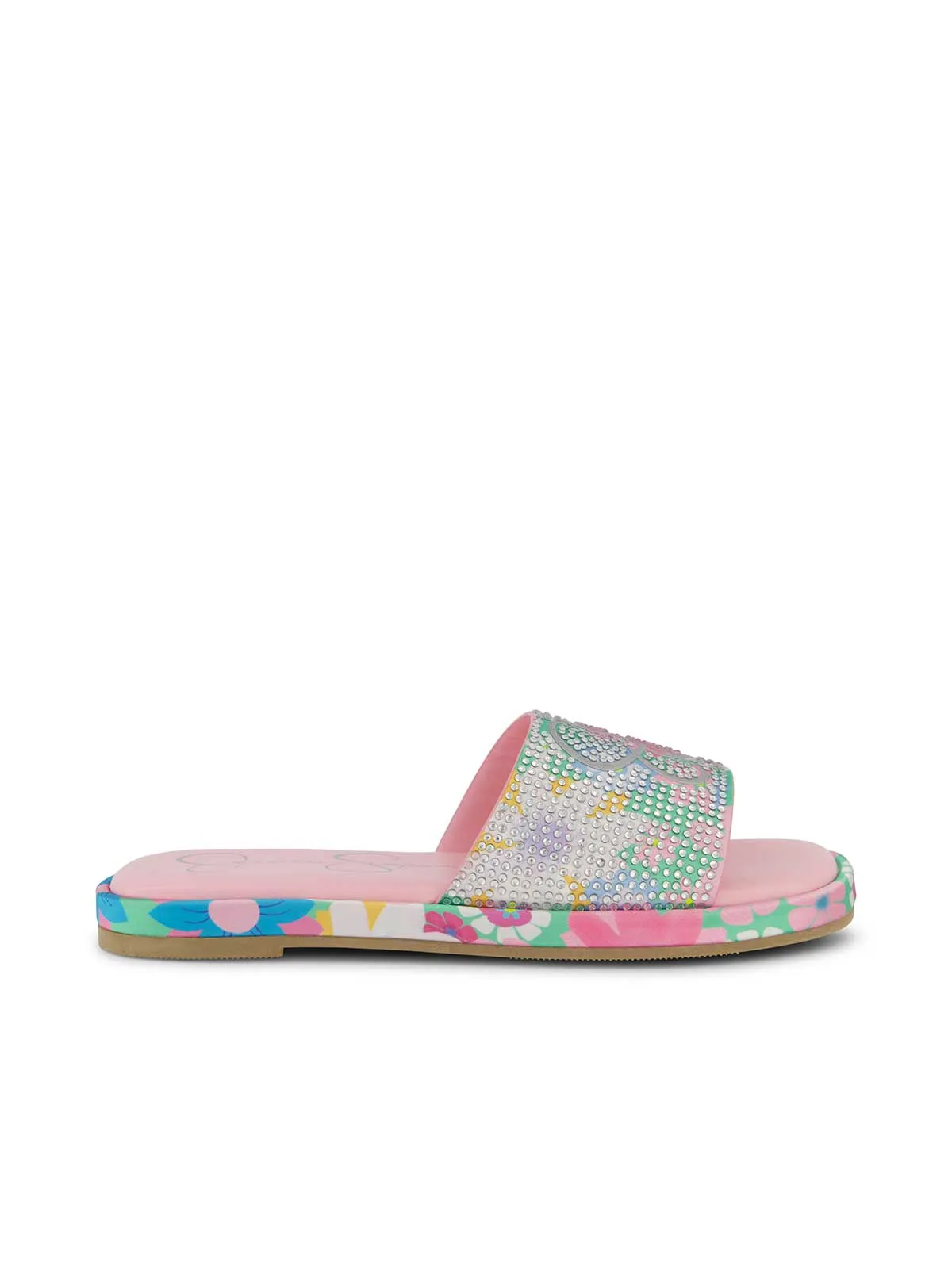 Girls' Sora Logo Slippers in Blue