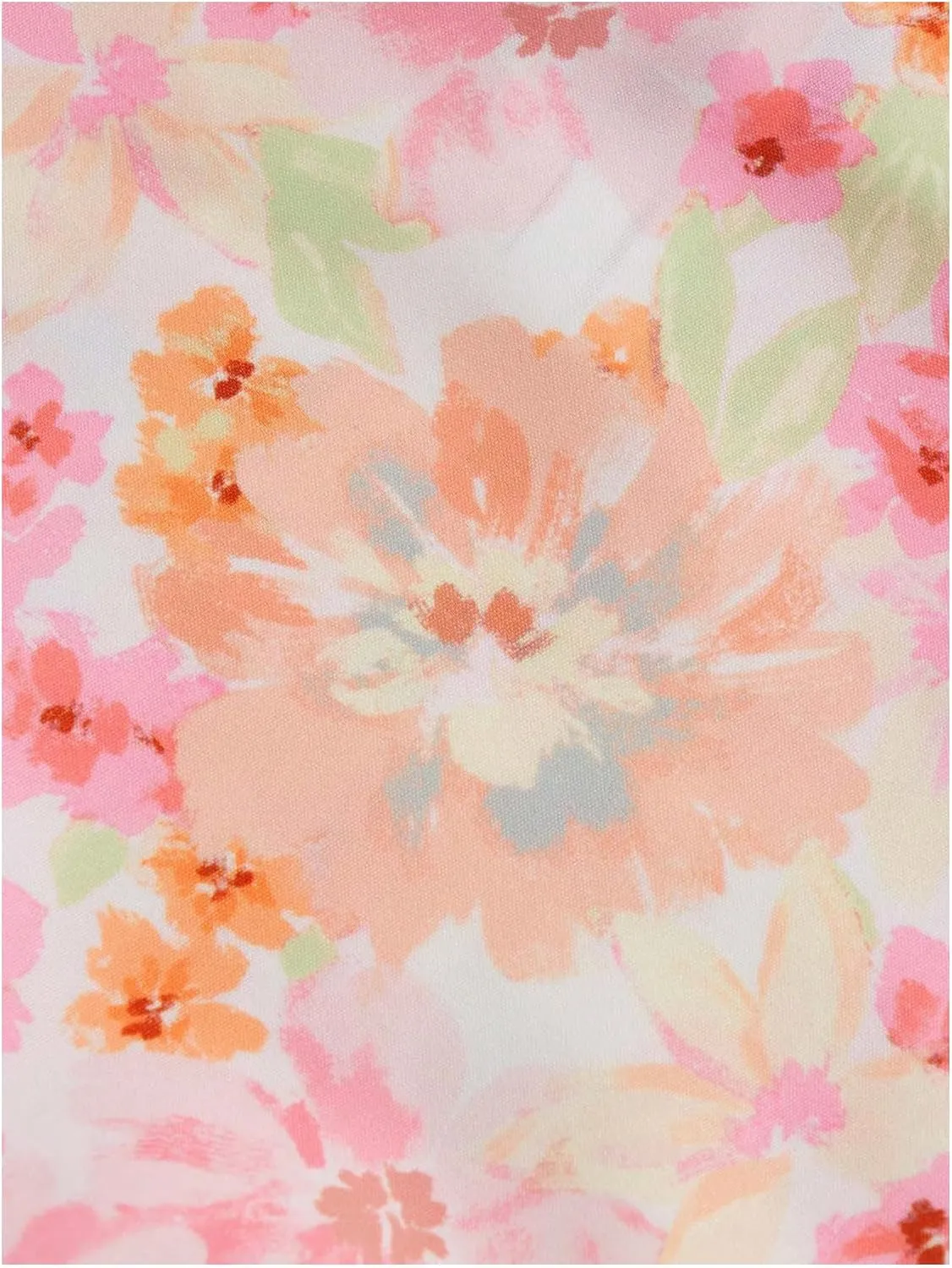 Girl's Summer Dress Floral Print Frill Puff Sleeve Sweetheart Neck A Line Short Spring Dresses