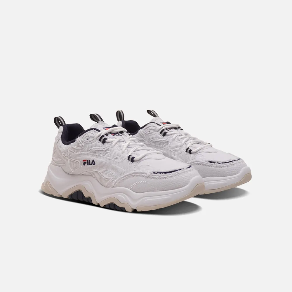 Giày Sneaker Unisex Fila Tiny Rumble White Denim - Trắng