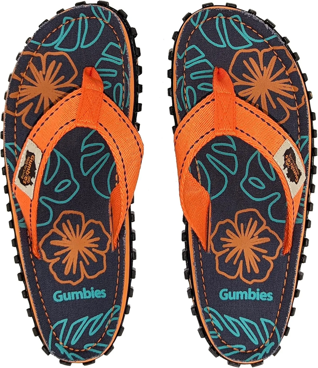 Gumbies Islander Unisex Flip Flops, with Supersoft Cotton Toe Post and Durable Recycled Rubber Sole - Comfort Guaranteed