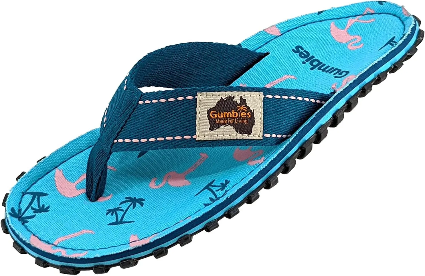 Gumbies Islander Unisex Flip Flops, with Supersoft Cotton Toe Post and Durable Recycled Rubber Sole - Comfort Guaranteed