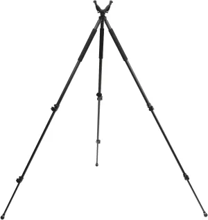 Hammers Telescopic Shooting Tripod w/Adjustable Quick Flip Leg Lock Ball Bearing Pivot V Yoke Max. Height 68"