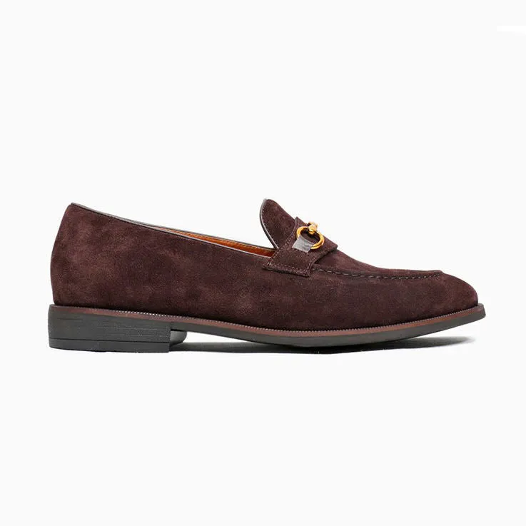 Handmade Cow Leather Suede Penny Loafers for Men