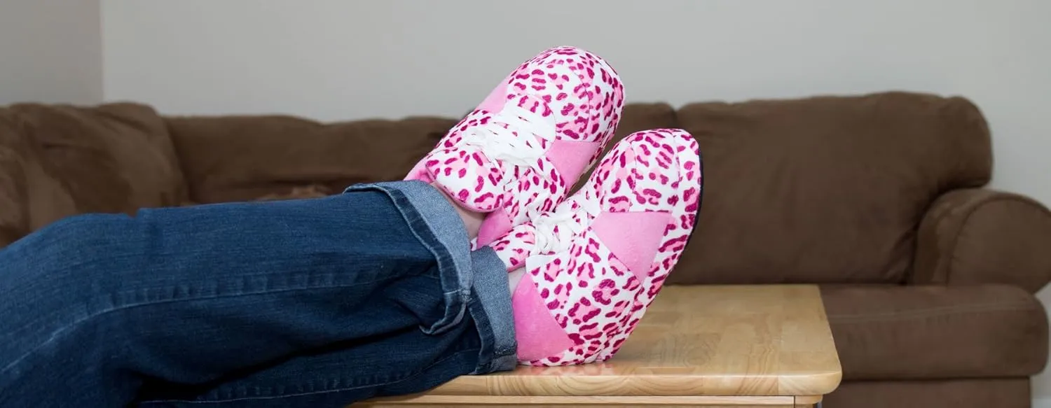 Happy Feet Slippers Standard Sneaker Slippers for Men, Women, and Kids - Women Shoes, Gifts for Women, As Seen on Shark Tank - Classy Oversized House Slippers for Women with Non-Slip Rubber Soles