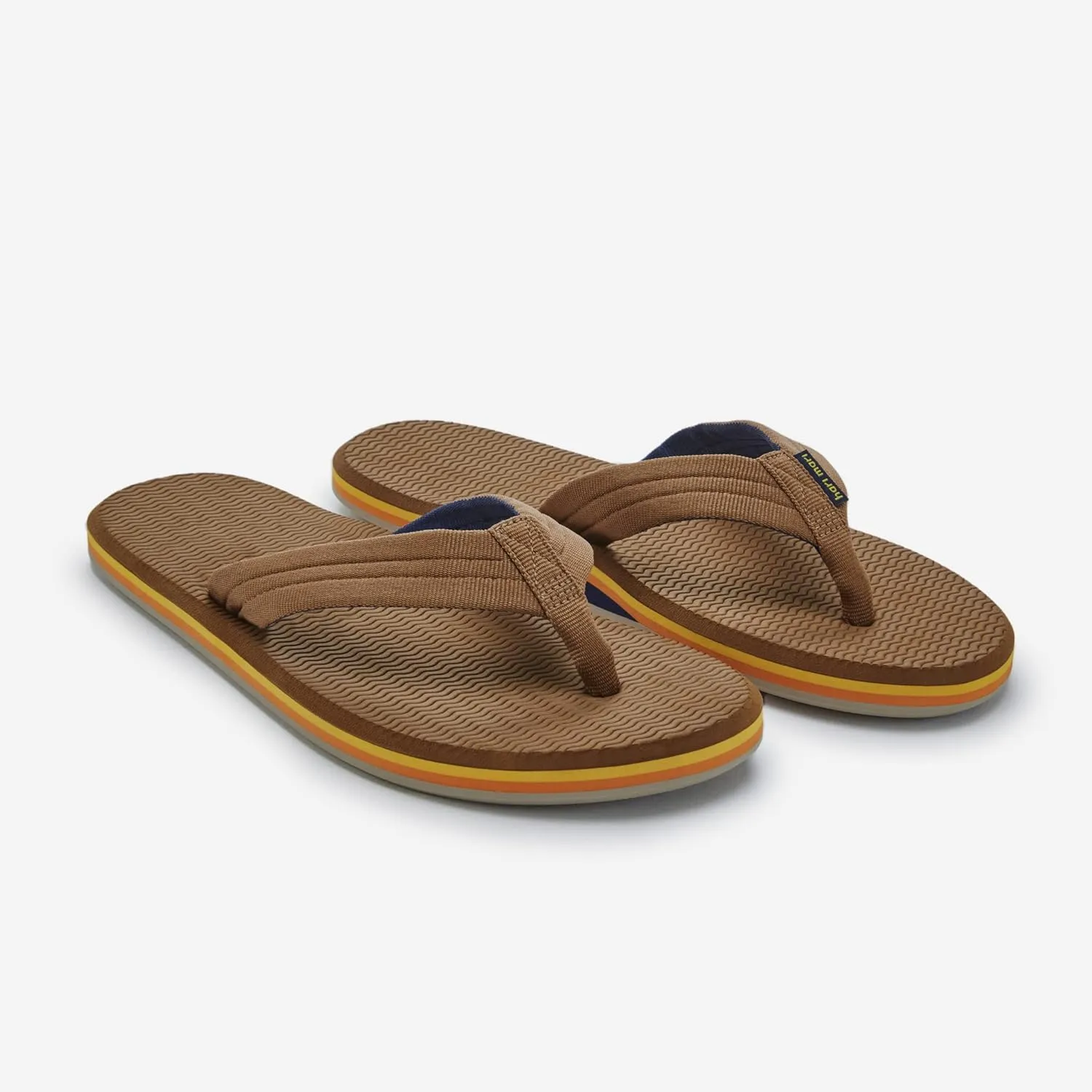Hari Mari- Dunes- Men's Waterproof Boat Safe Colorful Rubber Flip Flops- No Break Ins, Firm Arch Support, Antimicrobial, and Floats in Water
