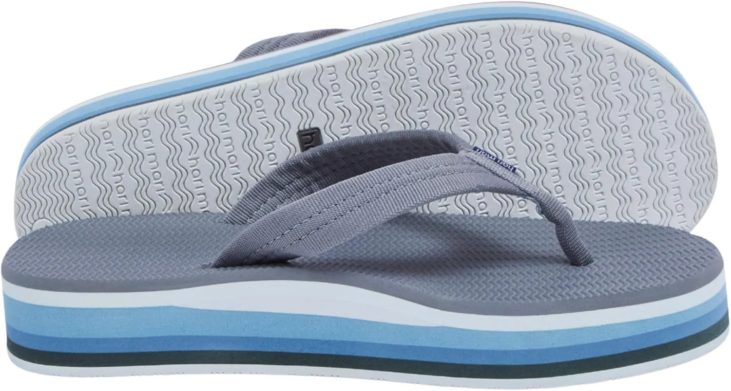 Hari Mari- Dunes Sunset- Women's Retro Inspired Platform Boat-Safe Flip Flops- No Break Ins, Firm Arch Support, Antimicrobial, and Floats in Water