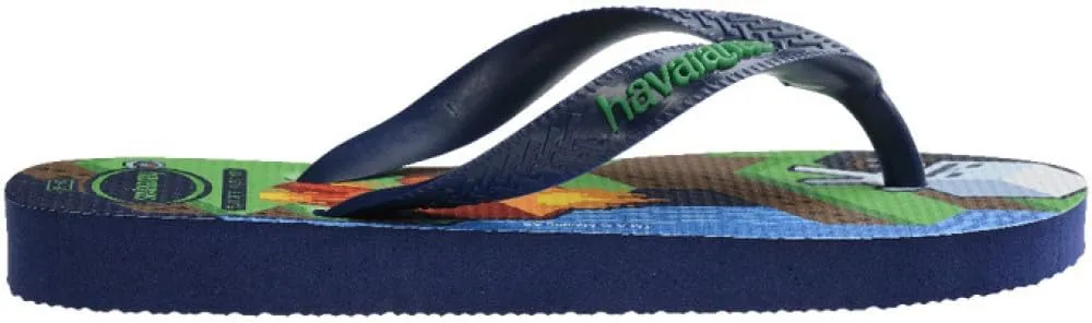 Havaianas Boys Kids Minecraft Flip Flops