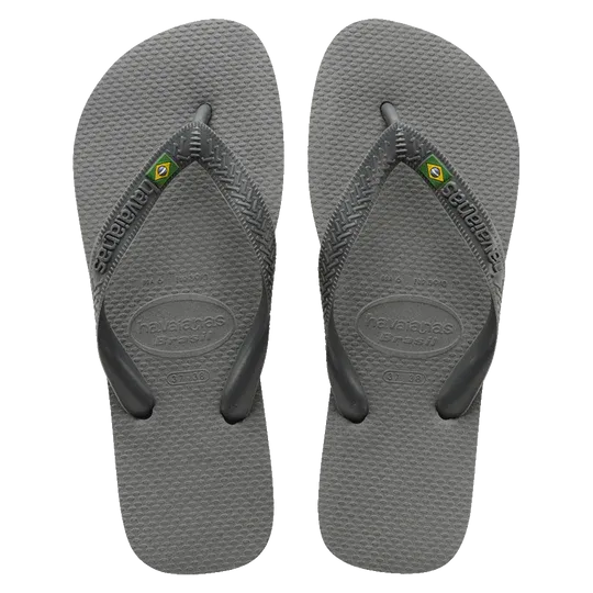 .Havaianas Mens Brazil Flip Flop Steel Grey - (BRAZIL 5178) - HV45 - F