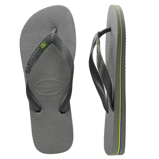 .Havaianas Mens Brazil Flip Flop Steel Grey - (BRAZIL 5178) - HV45 - F