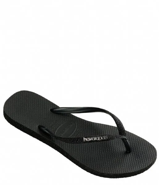 HAVAIANAS SLIM SPARKLE II - BLACK