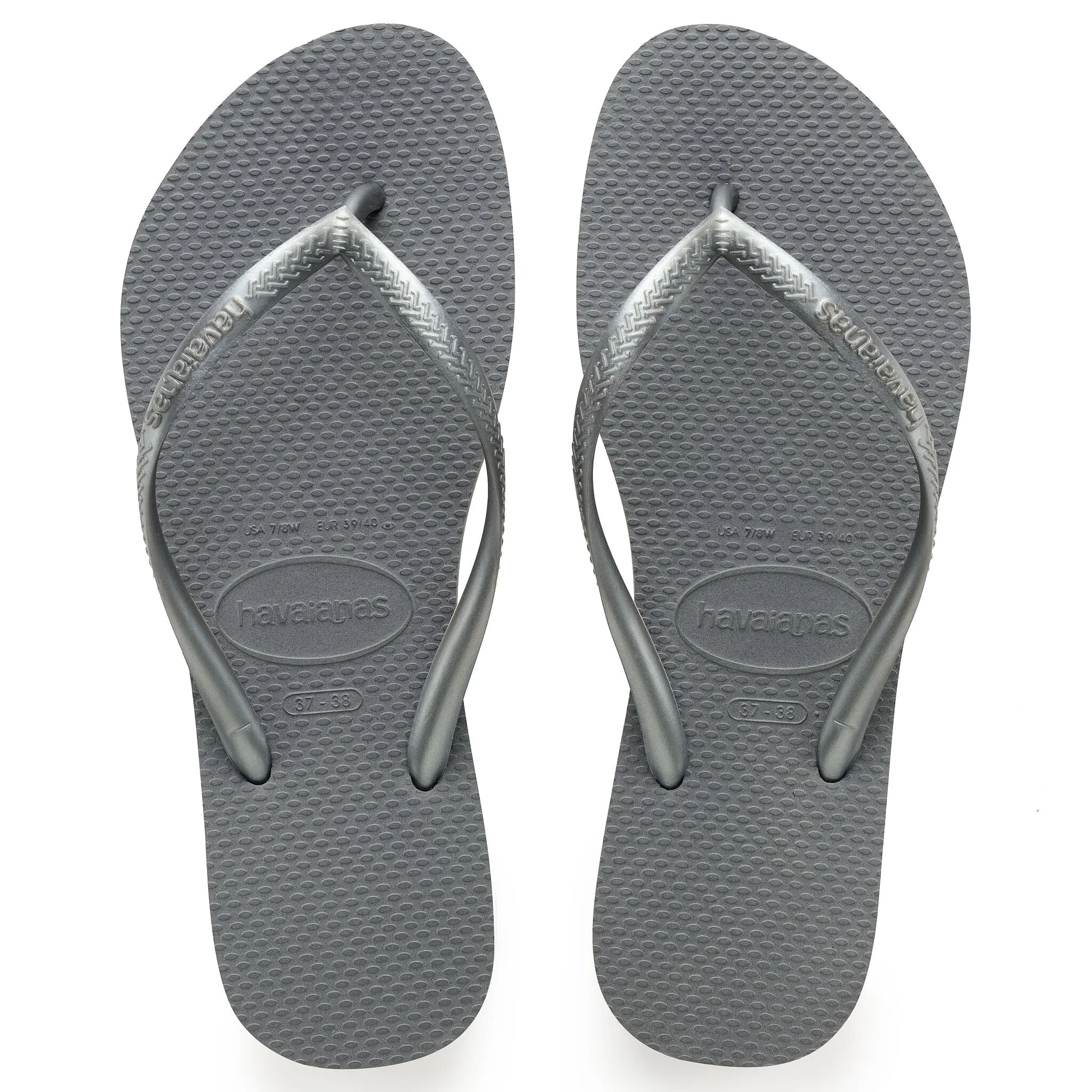 Havaianas Slim Womens Flip Flops - Steel Grey