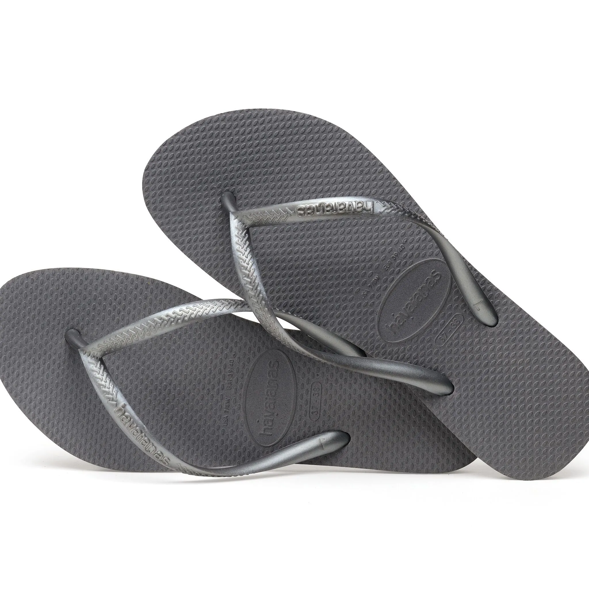 Havaianas Slim Womens Flip Flops - Steel Grey
