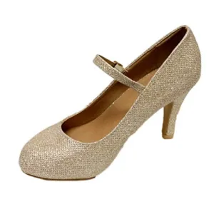 heel Last chance Helena-13 almond toe pumps Champagne Bella Refined Marie Women's low