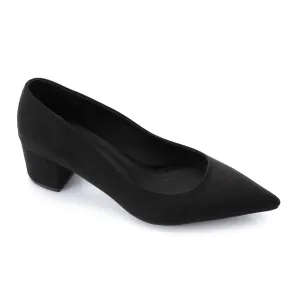 High Heel Mule Sandals – Elegant Pointed Toe, Suede Leather Texture 3CM