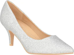 ILLUDE Classic Pointed Toe Pumps – Comfortable Low Stiletto Heel Pump Shoes – Cherry