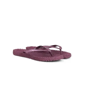 Ilse Jacobsen Cheerful Flip Flop with Glitter - Rubino