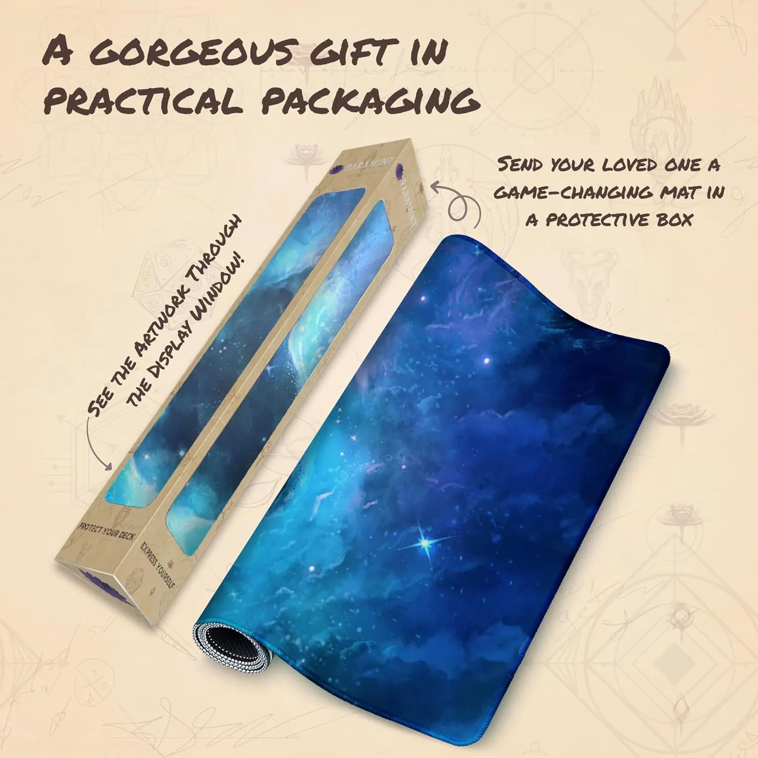 Island Ethereal Mana (Stitched) - MTG Playmat - Compatible with Magic The Gathering Playmat - Play MTG, YuGiOh, TCG - Original Play Mat Art Designs & Accessories