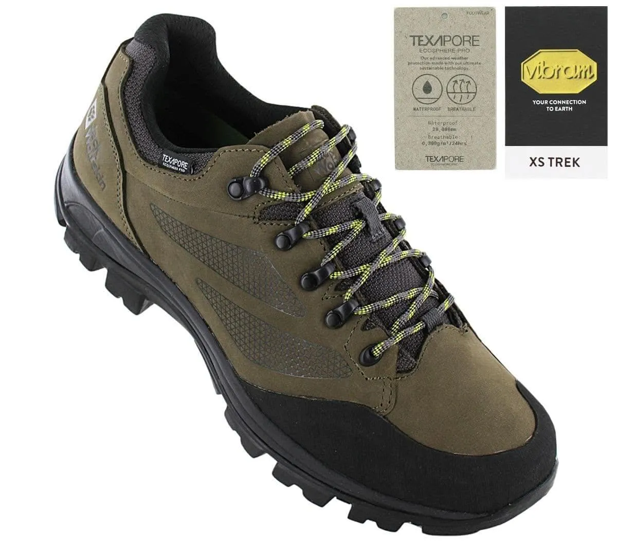 Jack Wolfskin Rebellion Texapore Low M - Herren Wasserdichte Wanderschuhe 4051181-4287