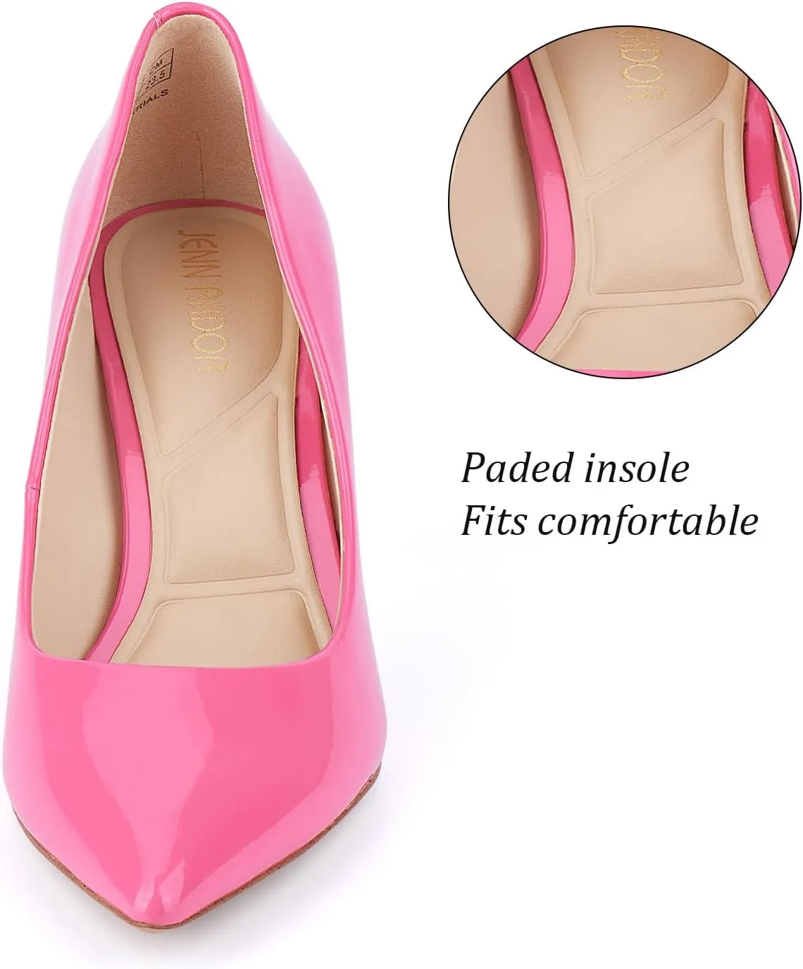 JENN ARDOR Women’s Heels Pumps 3.14”High Heel Shoes Women Classic Pointed Toe Stiletto Heel Shoes Sexy Office Party Event Dressy Pumps