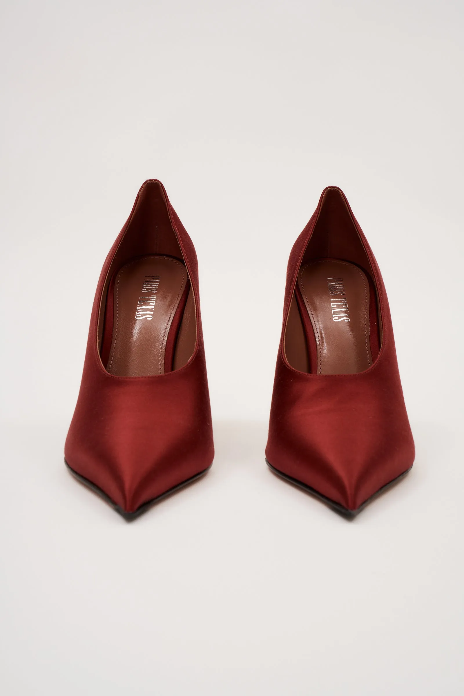Jessica Rouge Noir Satin Pump