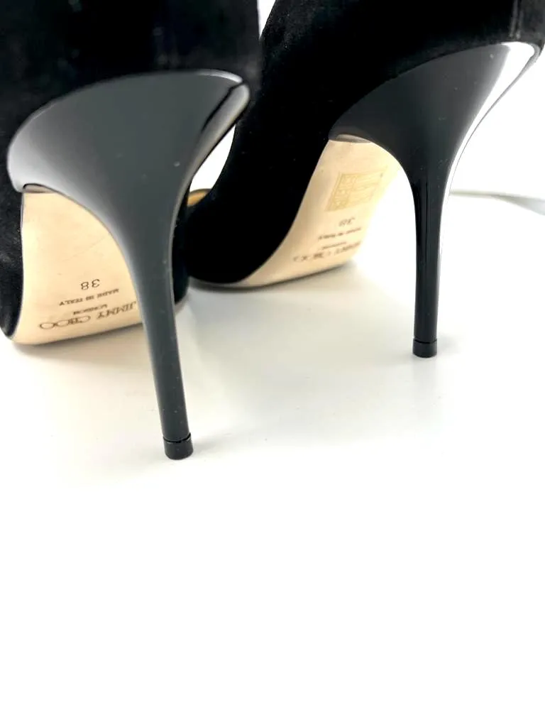 JIMMY CHOO ROMY POINTED TOE SUEDE PUMPS