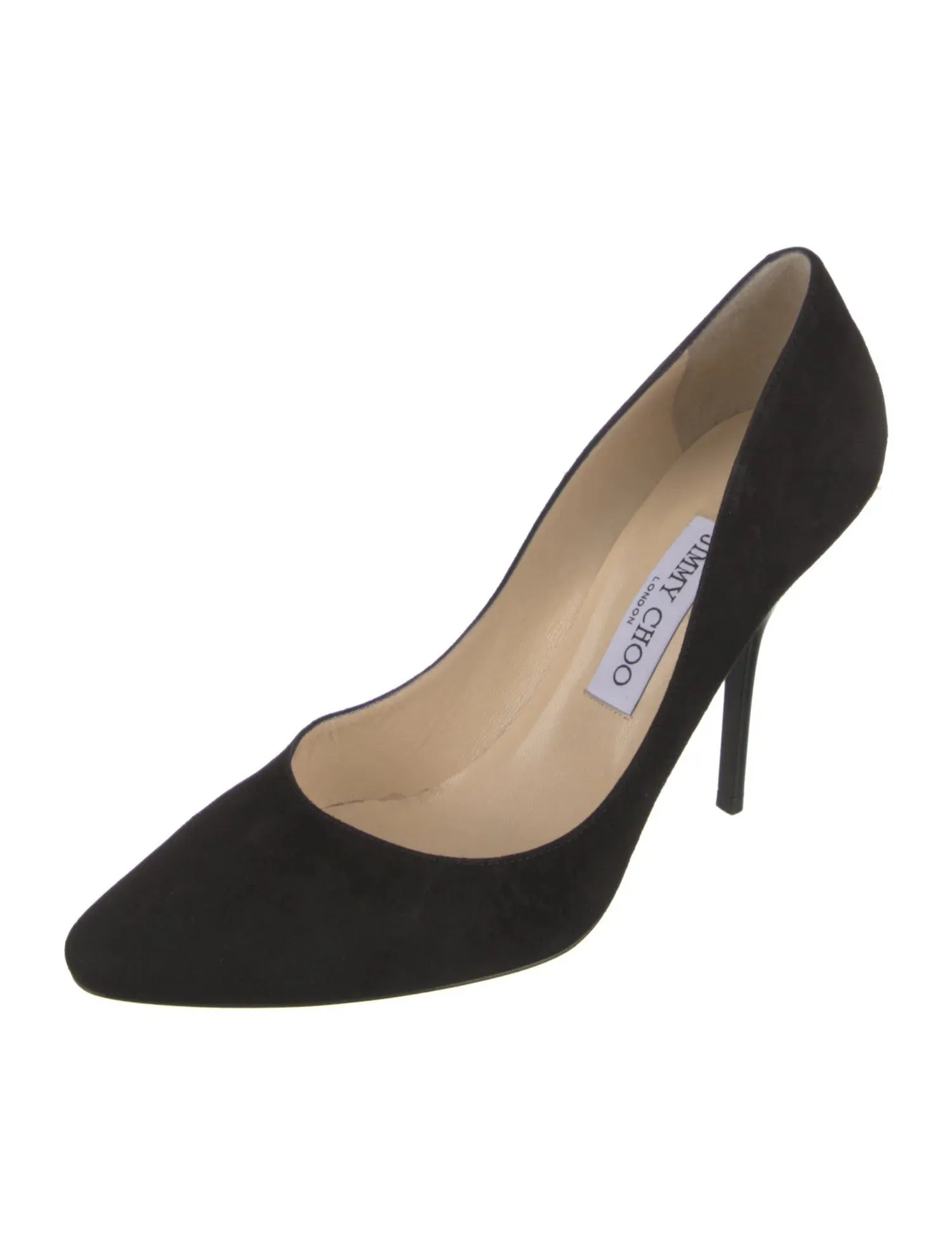JIMMY CHOO ROMY POINTED TOE SUEDE PUMPS