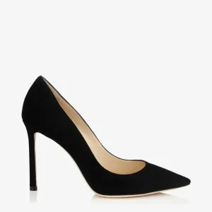 JIMMY CHOO ROMY POINTED TOE SUEDE PUMPS