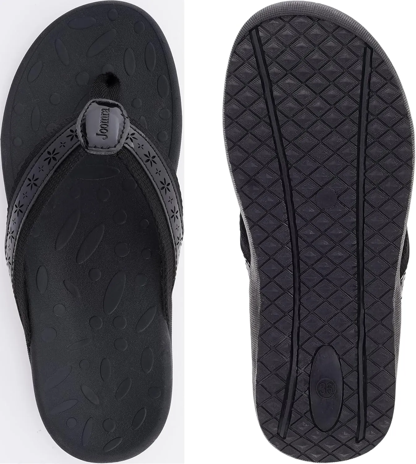 Joomra Women's Flip Flops Arch Support Orthotic Toe Post Thong Sandals