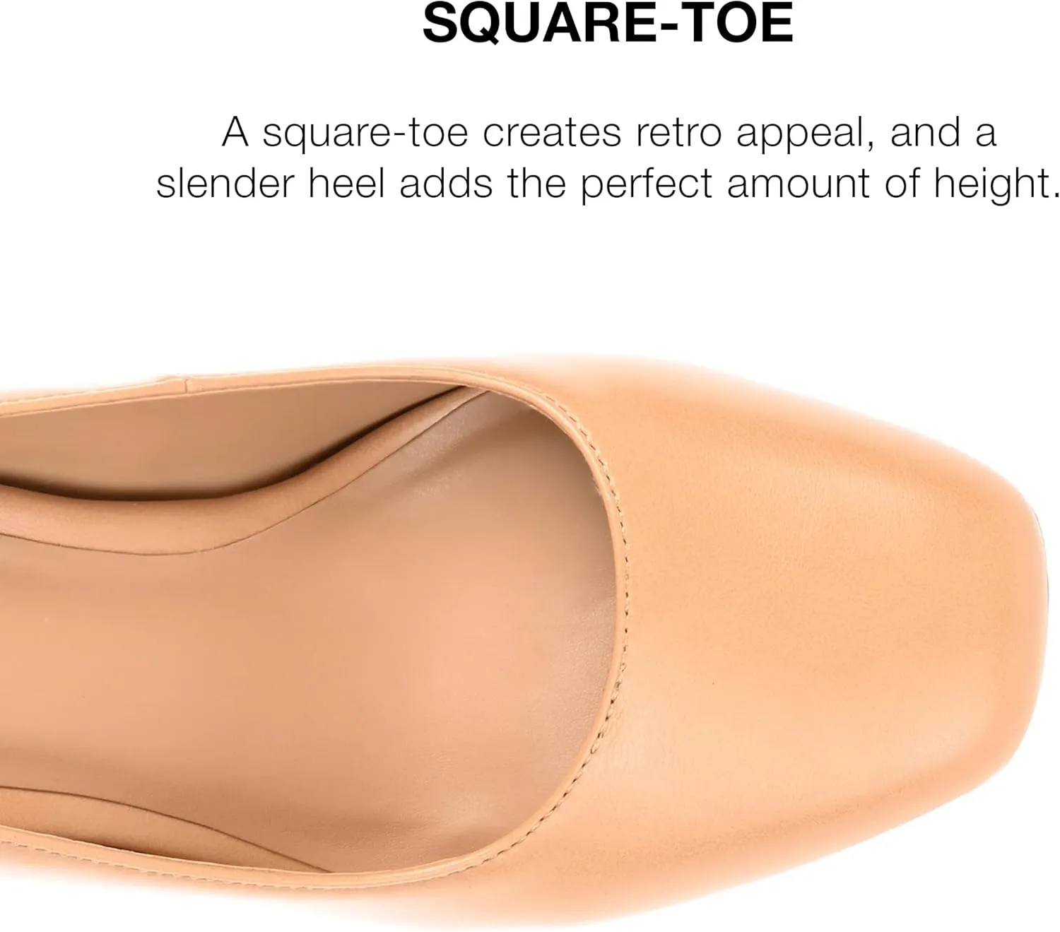 Journee Womens Monalee Tru Comfort Foam Square Toe Mid Heel Pumps