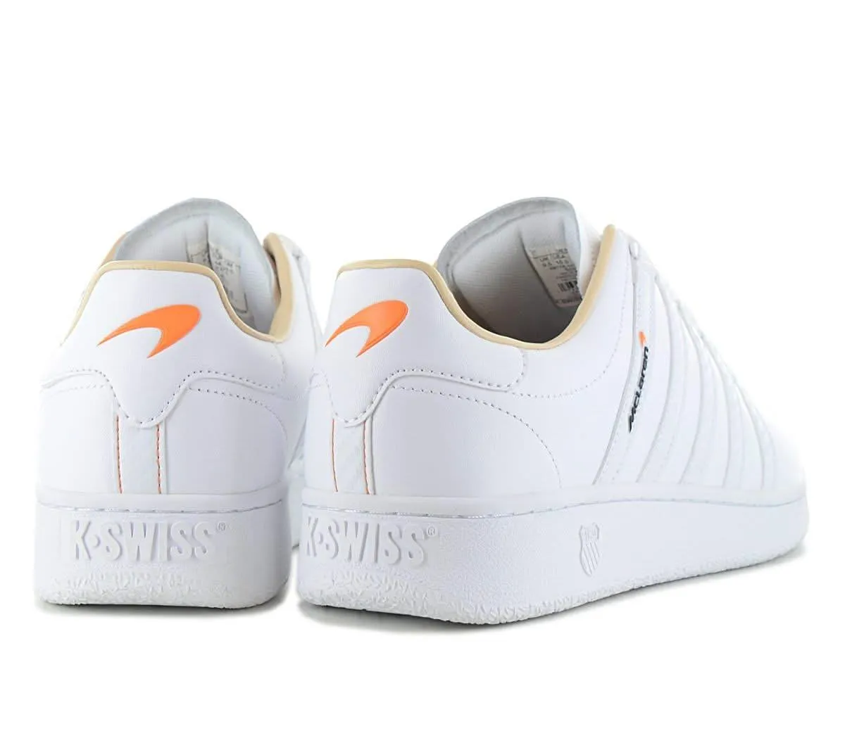 K-Swiss x McLaren F1 - Classis VN - Herren Sneakers Motorsport Schuhe Weiß 08718-101-M