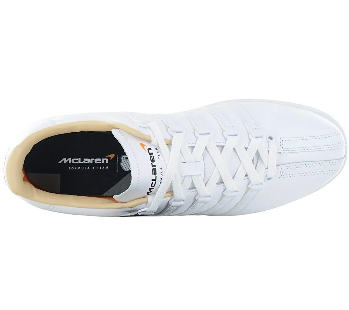 K-Swiss x McLaren F1 - Classis VN - Herren Sneakers Motorsport Schuhe Weiß 08718-101-M