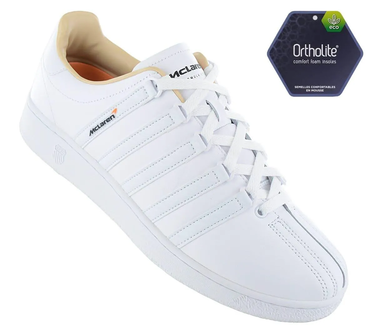 K-Swiss x McLaren F1 - Classis VN - Herren Sneakers Motorsport Schuhe Weiß 08718-101-M