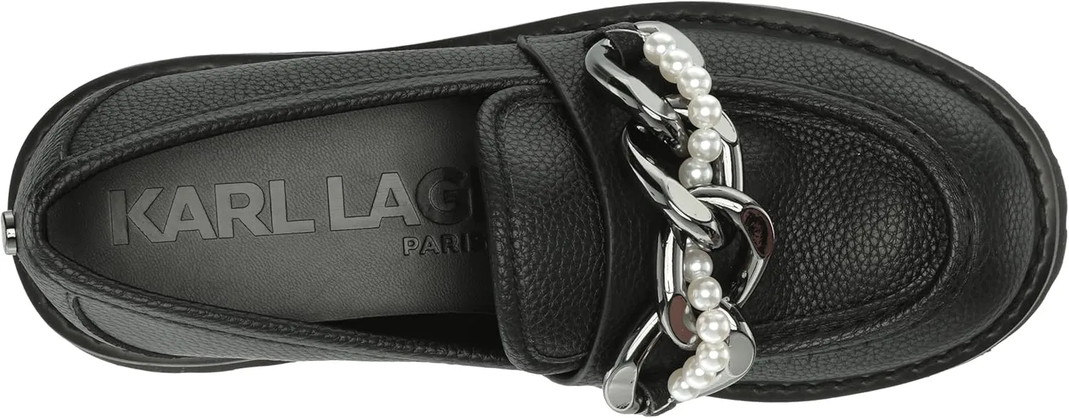 KARL LAGERFELD womens Slip on Embellished Gemsy Loafer