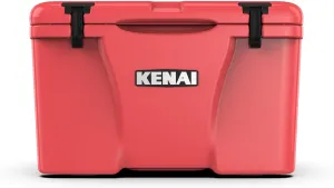 KENAI 25 Cooler | 25 qt Ice Chest Durable Rotomolded Insulated | Made in USA | Warranty for Life | for Beach Boat Camping Fishing Hunting | K25