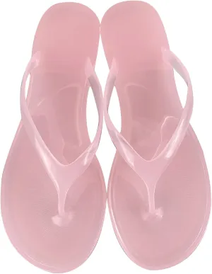 Ladies Summer Transparent Jelly Crystal Flat Bottom Toe Flip Microfiber Fuzzy Slippers for Women with Strap