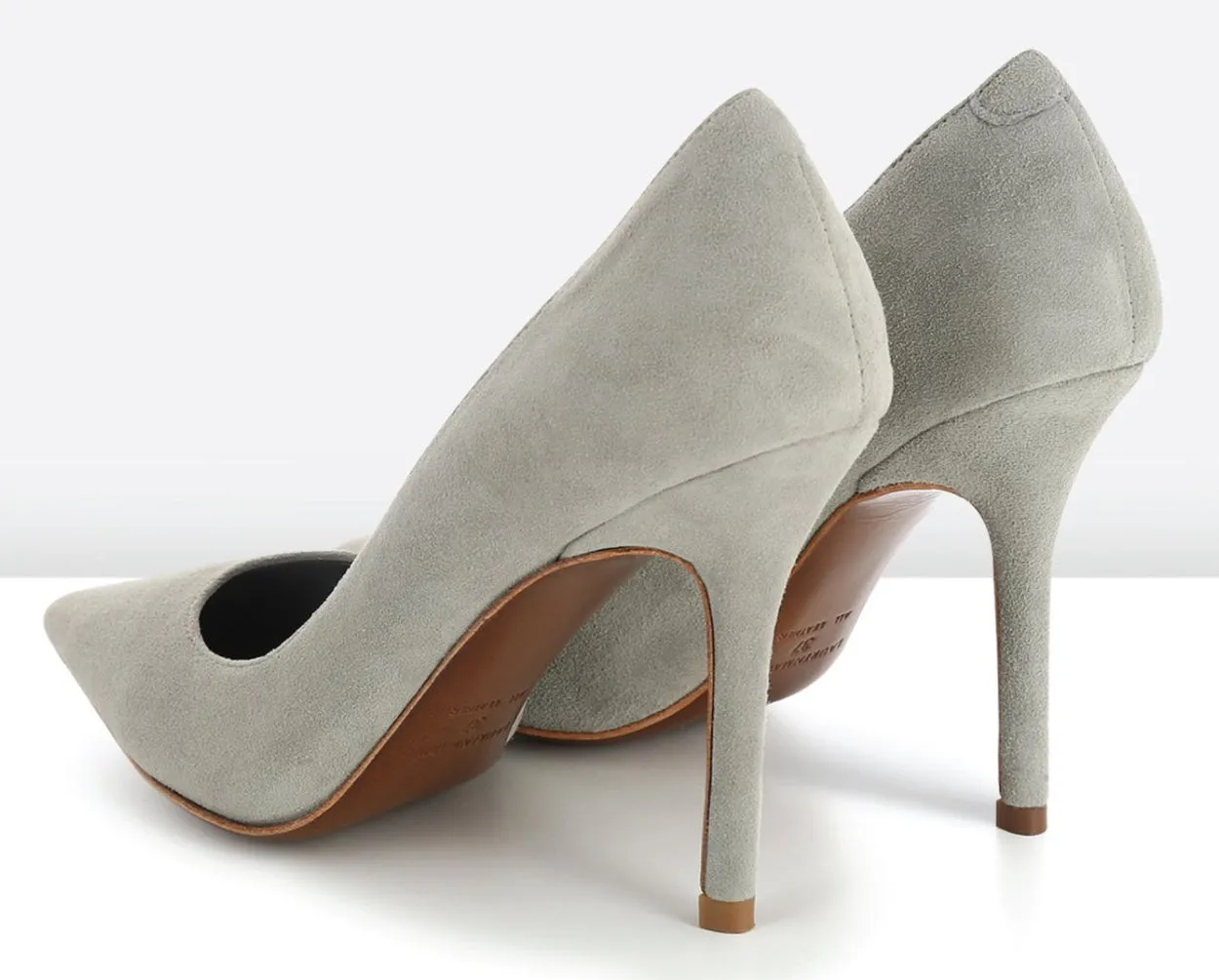 Lauren Marinis Vargas Grey suede pump